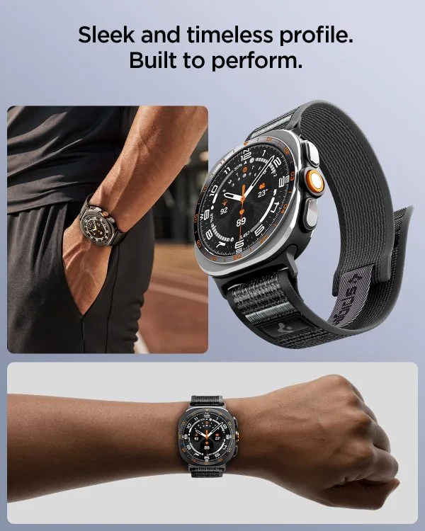 Spigen Athlex Air active black gray - Samsung Galaxy Watch Ultra 2/1 47mm
