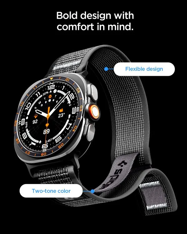 Spigen Athlex Air active black gray - Samsung Galaxy Watch Ultra 2/1 47mm