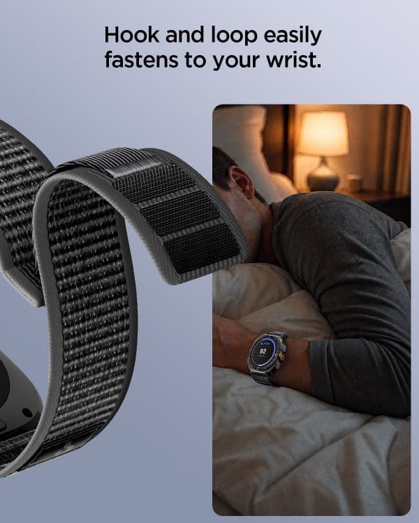 Spigen Athlex Air active black gray - Samsung Galaxy Watch Ultra 2/1 47mm