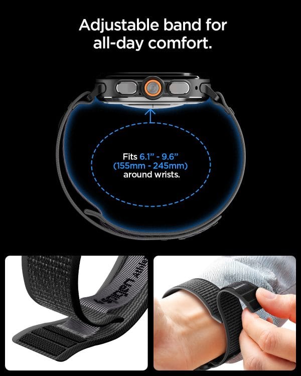 Spigen Athlex Air active black gray - Samsung Galaxy Watch Ultra 2/1 47mm