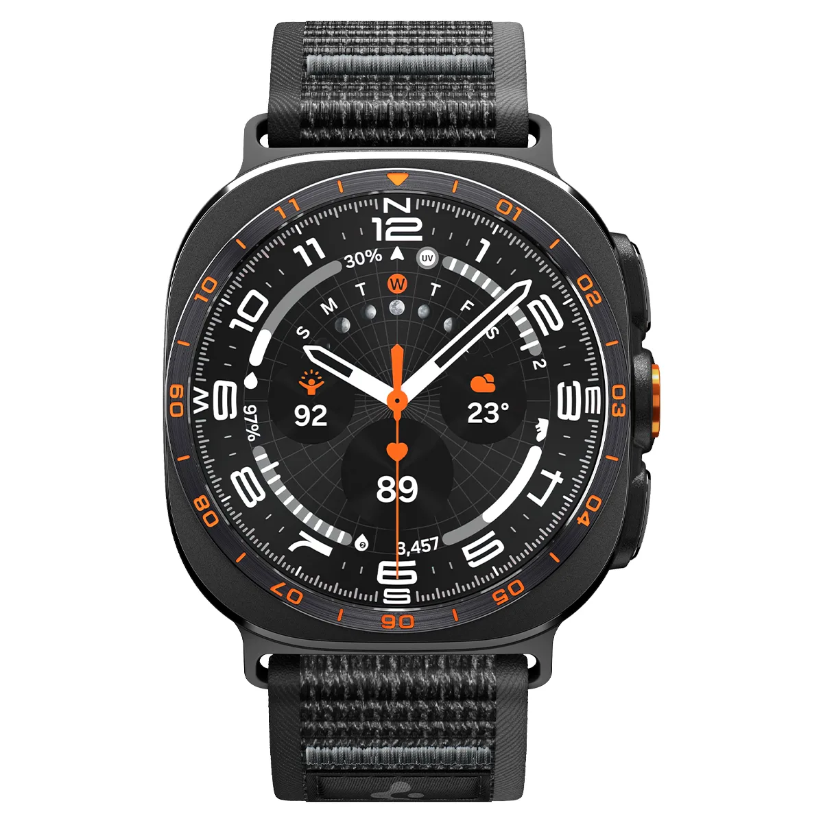 Spigen Athlex Air active black gray - Samsung Galaxy Watch Ultra 2/1 47mm