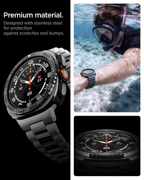 Spigen Bezel Tune (Diver) black - Samsung Galaxy Watch Ultra 2 47mm