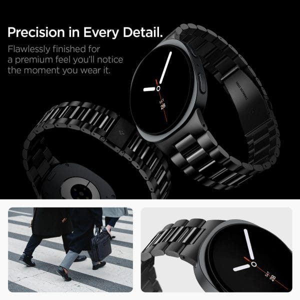 Spigen Modern Fit 316L black - Samsung Galaxy Watch 9/8 46mm/44mm/40mm