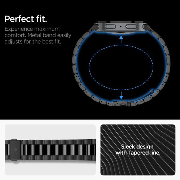 Spigen Modern Fit 316L black - Samsung Galaxy Watch 9/8 46mm/44mm/40mm