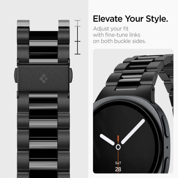 Spigen Modern Fit 316L black - Samsung Galaxy Watch 9/8 46mm/44mm/40mm