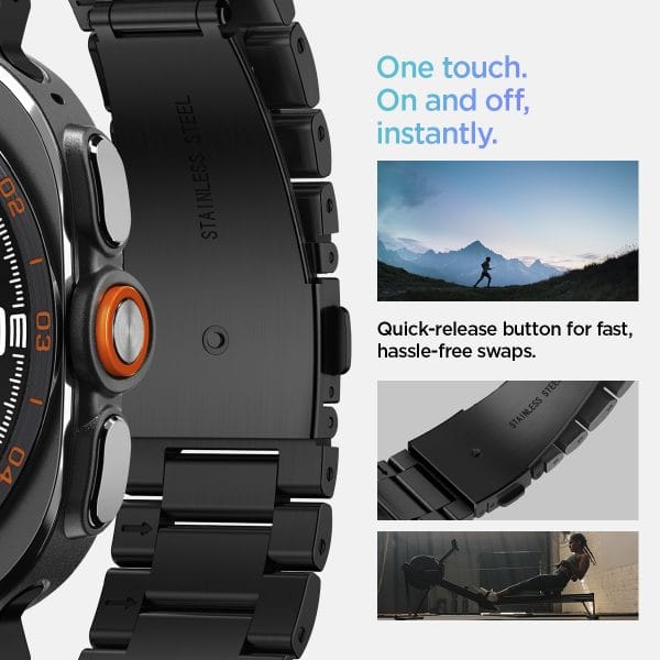 Spigen Modern Fit 316L black - Samsung Galaxy Watch Ultra 2/1 47mm