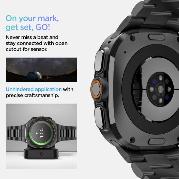 Spigen Modern Fit 316L black - Samsung Galaxy Watch Ultra 2/1 47mm