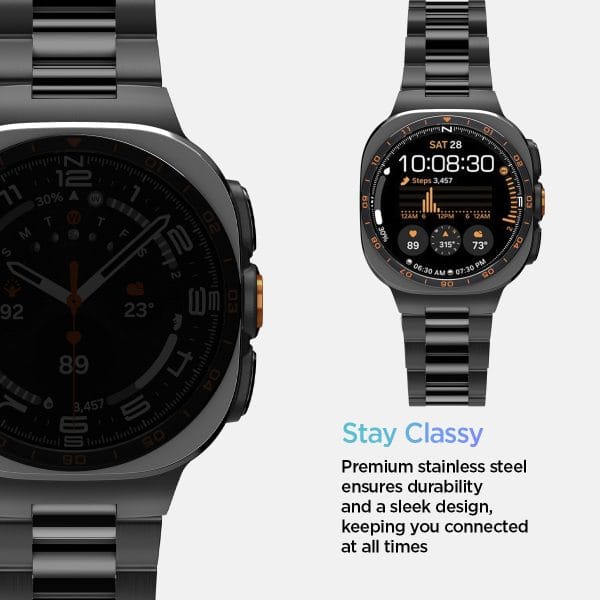 Spigen Modern Fit 316L black - Samsung Galaxy Watch Ultra 2/1 47mm