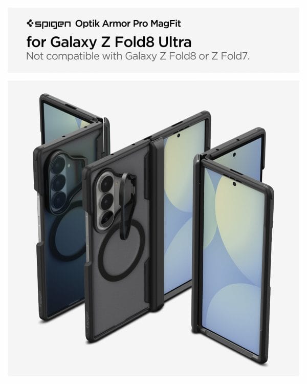 Spigen Optik Armor Pro MagSafe black - Samsung Galaxy Z Fold8 Ultra