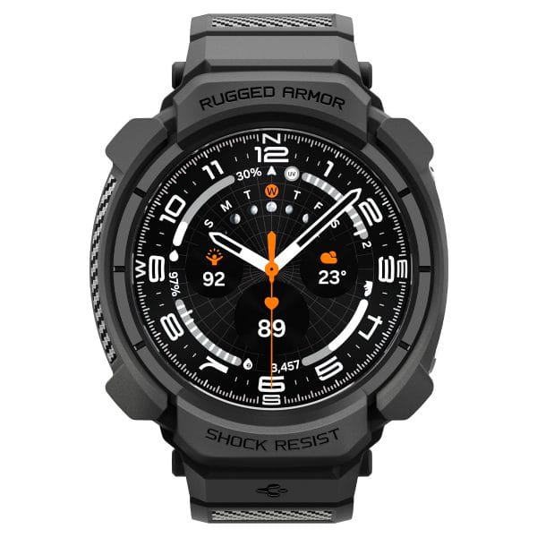 Spigen Rugged Armor Pro matte black - Samsung Galaxy Watch Ultra 2 47mm