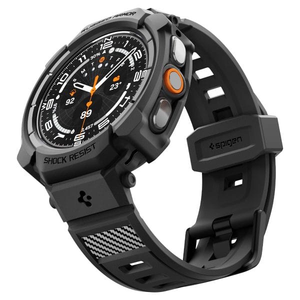Spigen Rugged Armor Pro matte black - Samsung Galaxy Watch Ultra 2 47mm