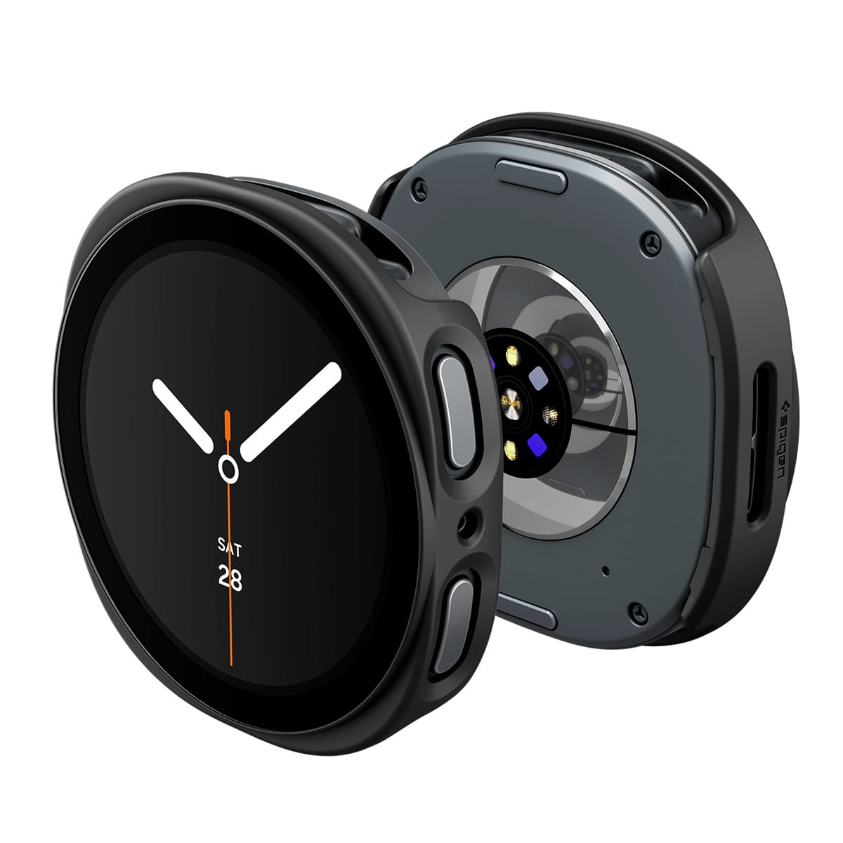 Θήκη με Τζάμι Προστασίας Samsung Galaxy Watch 8 9 40mm Spigen Thin Fit 360 Black ACS11597