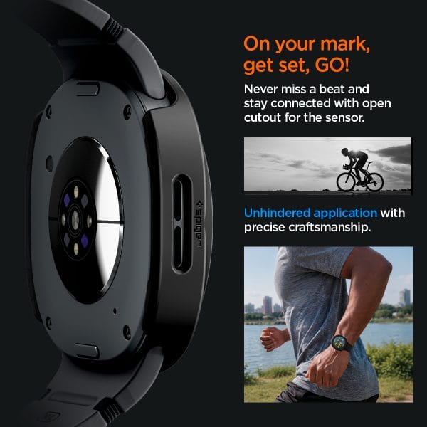 Spigen Thin Fit 360 black - Samsung Galaxy Watch 9/8 44mm