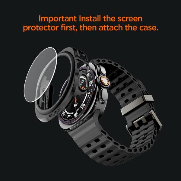 Spigen Thin Fit 360 black - Samsung Galaxy Watch Ultra 2 47mm