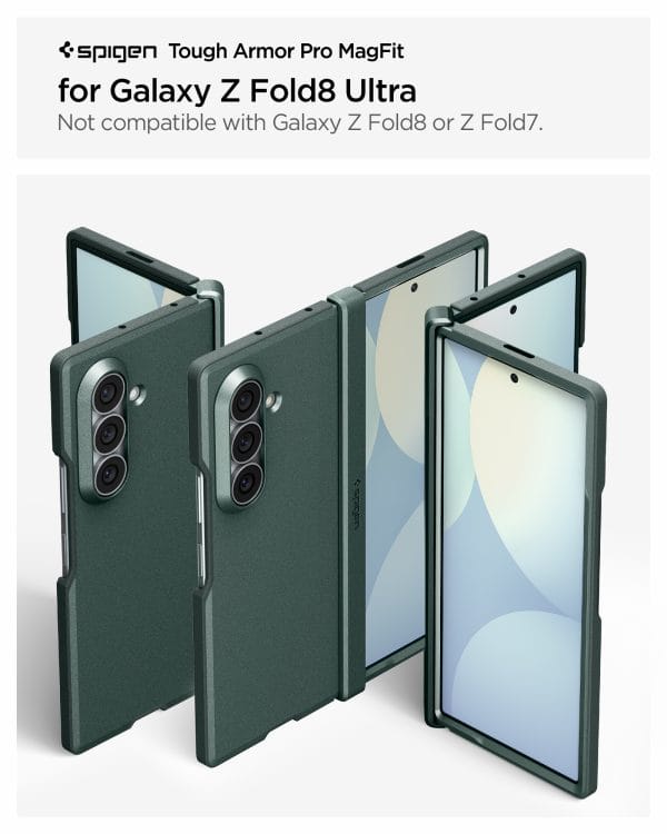 Spigen Tough Armor Pro MagSafe abyss green - Samsung Galaxy Z Fold8 Ultra