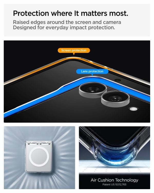 Spigen Ultra Hybrid Pro MagSafe clear white - Samsung Galaxy Z Flip8