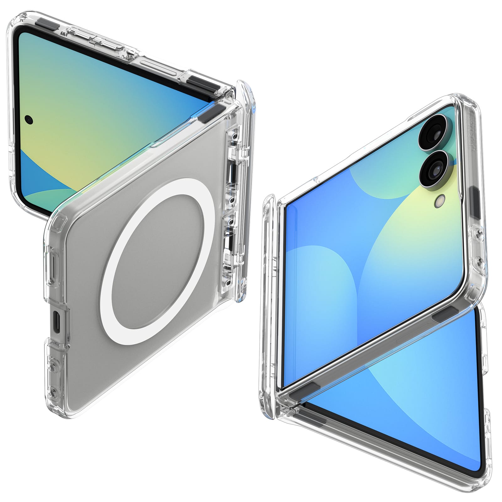 Θήκη Samsung Galaxy Z Flip 8 Spigen Ultra Hybrid Pro MagSafe Clear White ACS11524