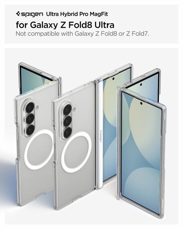Spigen Ultra Hybrid Pro MagSafe clear white - Samsung Galaxy Z Fold8 Ultra