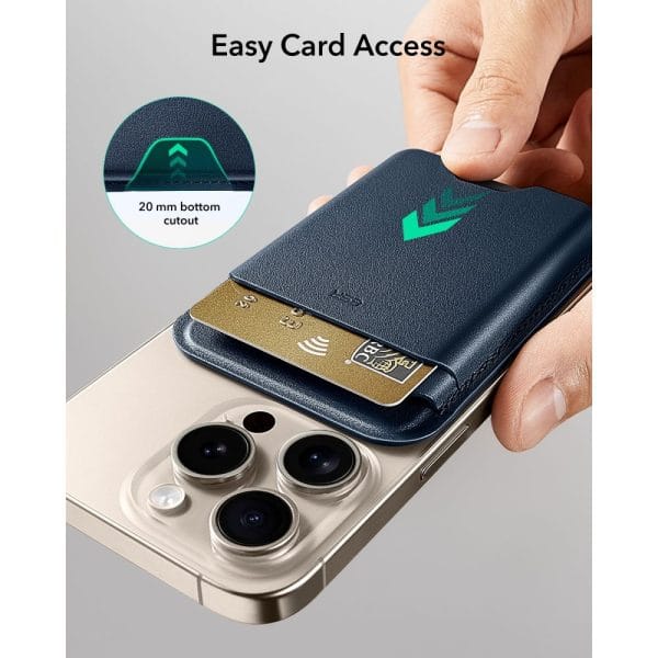 Μαγνητικό Πορτοφόλι MagSafe ESR Classic RFID 5 Καρτών Dark Blue - Image 5