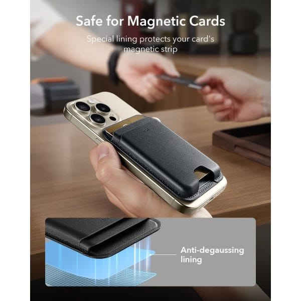 Μαγνητικό Πορτοφόλι MagSafe ESR Classic RFID 5 Καρτών Midnight Black - Image 6