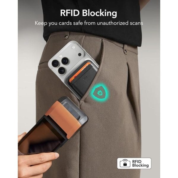 Μαγνητικό Πορτοφόλι MagSafe ESR Classic RFID 5 Καρτών Midnight Black - Image 9