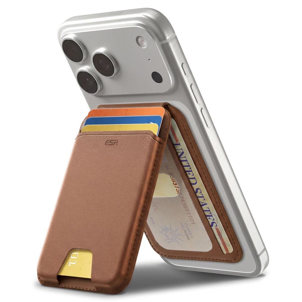 Μαγνητικό πορτοφόλι MagSafe ESR Classic RFID Wallet Stand 5 καρτών Brown