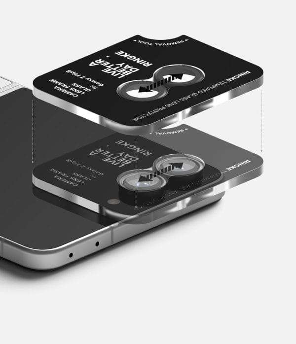 Προστασία Κάμερας Samsung Galaxy Z Flip 8 Ringke Camera Frame 2-Pack Black - Image 5