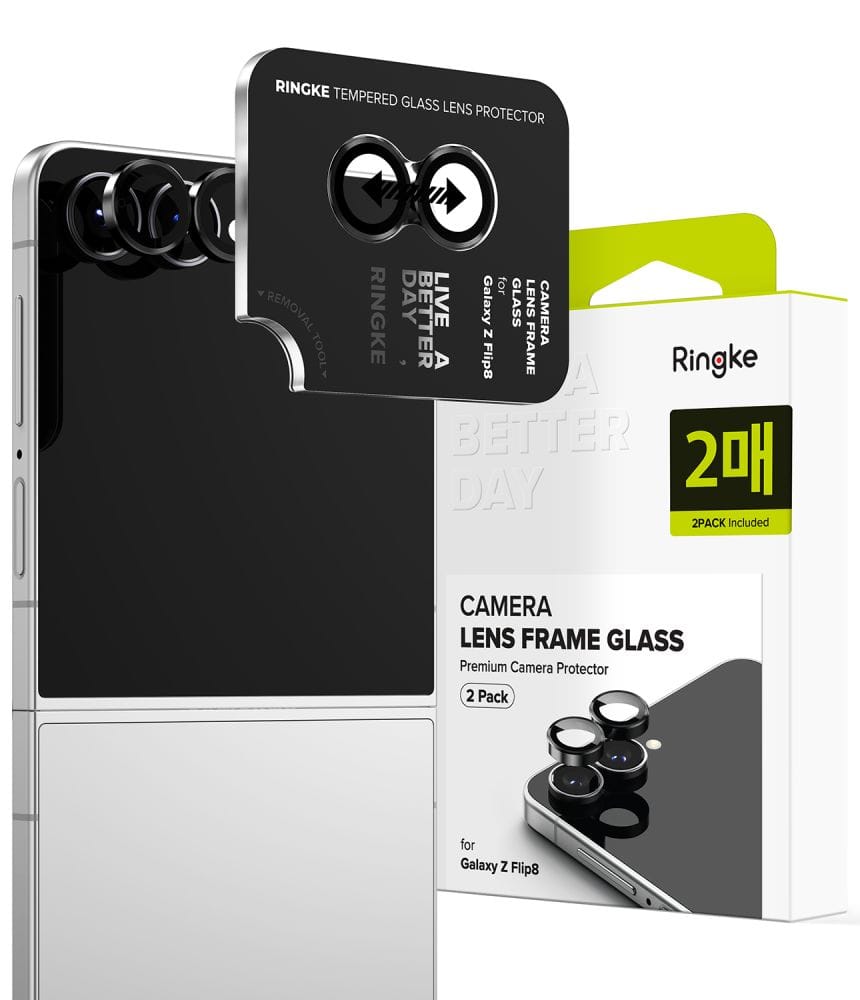 Προστασία κάμερας Samsung Galaxy Z Flip 8 Ringke Camera Frame 2-Pack Black