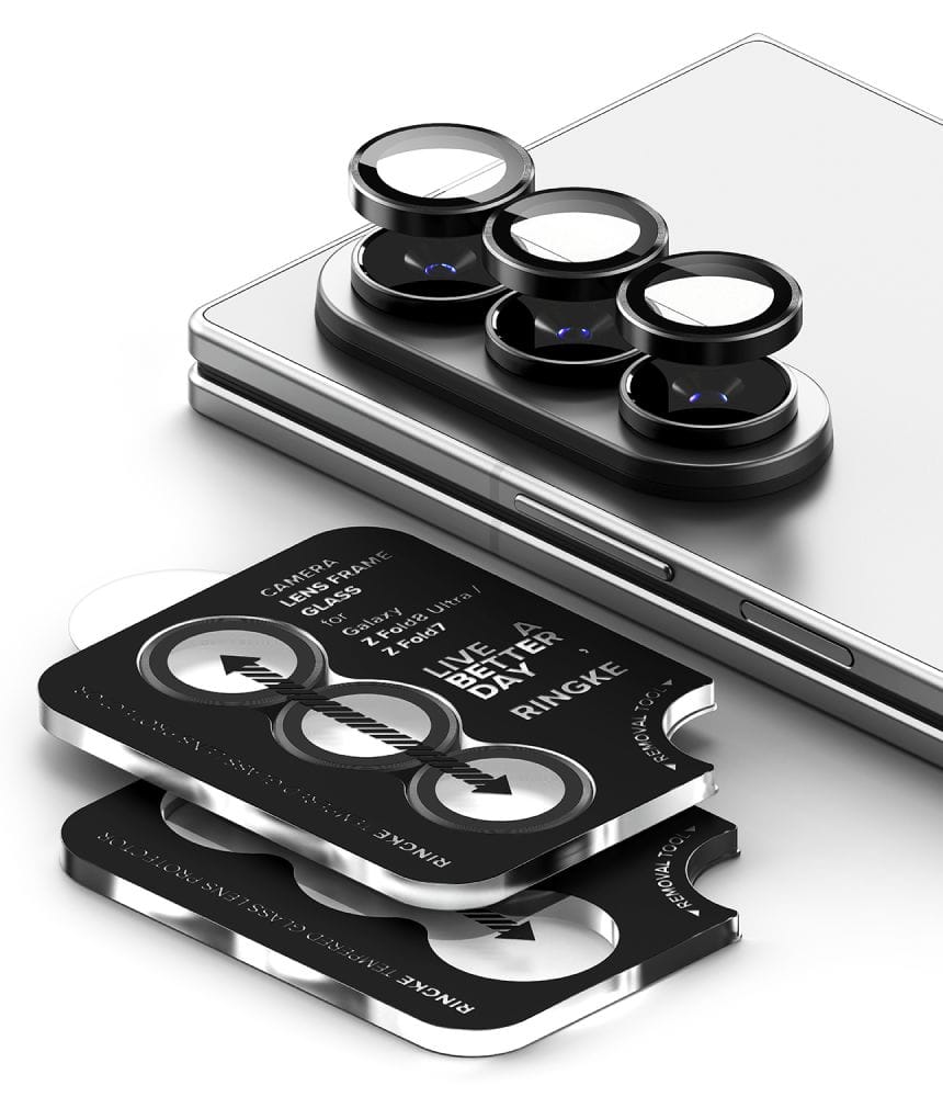Προστασία Κάμερας Samsung Galaxy Z Fold 7 / Z Fold 8 Ultra Ringke Camera Frame 2-Pack Black - Image 3