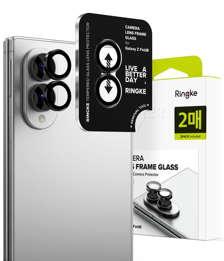 Προστασία κάμερας Samsung Galaxy Z Fold 8 Ringke Camera Frame 2-Pack Black