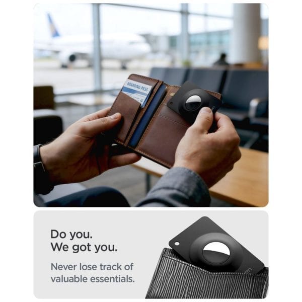 Θήκη Κάρτα Apple AirTag 1 / 2 Spigen AirFit 2 2-Pack Black (ACS11199) - Image 7