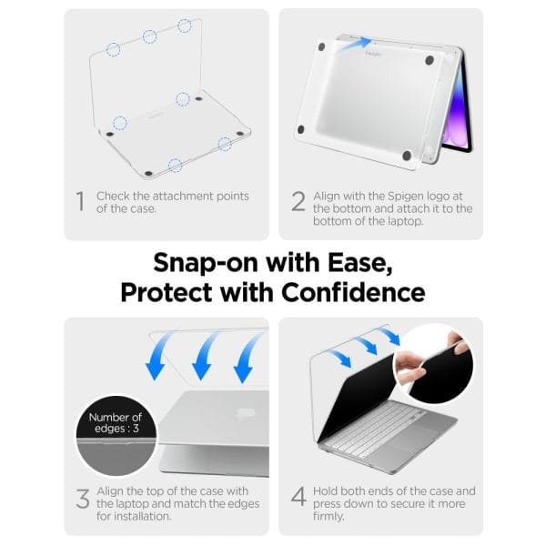 Θήκη MacBook Neo 13 2026 Spigen AirSkin Frost Clear (ACS11543) - Image 10