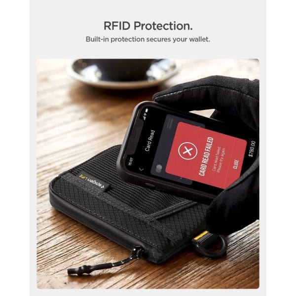 Πορτοφόλι Καρτών RFID Blocking Spigen LF300 Soft Black (AFA11229) - Image 11