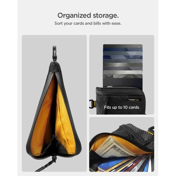 Πορτοφόλι Καρτών RFID Blocking Spigen LF300 Soft Black (AFA11229) - Image 7