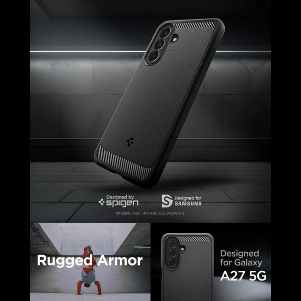 Θήκη Samsung Galaxy A27 5G Spigen Rugged Armor Matte Black (ACS11312) - Image 6