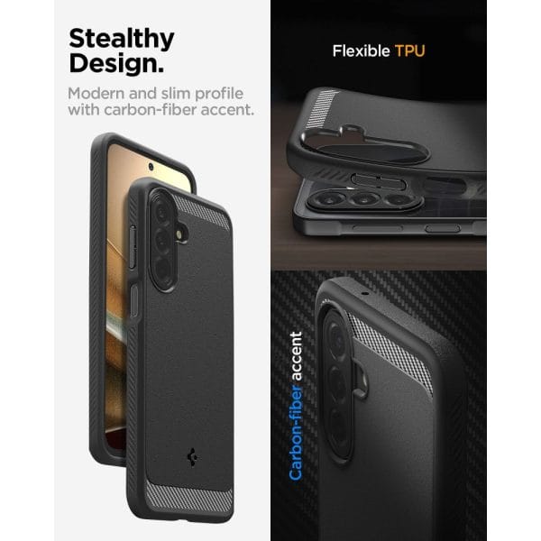 Θήκη Samsung Galaxy A27 5G Spigen Rugged Armor Matte Black (ACS11312) - Image 8