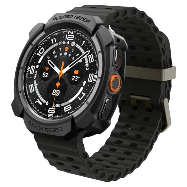 Θήκη Samsung Galaxy Watch Ultra 2 2026 47mm Spigen Rugged Armor Matte Black (ACS11611) - Image 4