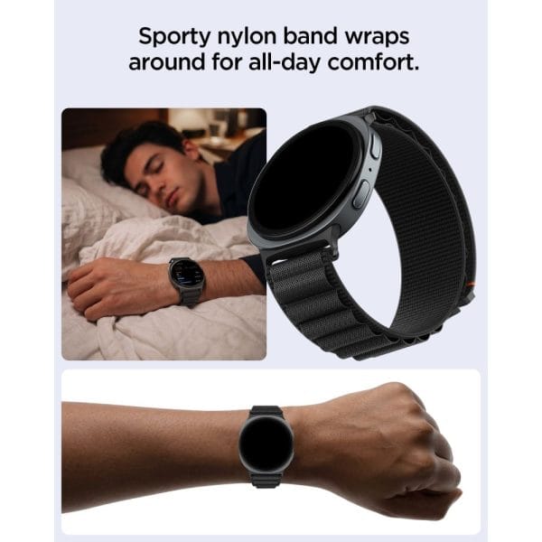 Λουράκι Samsung Galaxy Watch 8 / 9 / Classic 40 / 44 / 46mm Spigen WBF1 Black (AMP11607) - Image 5