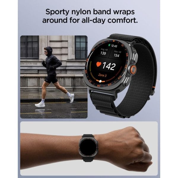 Λουράκι Samsung Galaxy Watch Ultra 1 / 2 47mm Spigen WBF1 Black (AMP11613) - Image 5