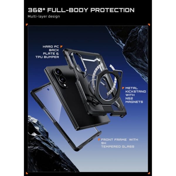 Θήκη Samsung Galaxy Z Fold 8 Supcase UB Grip Mag MagSafe Black - Image 8