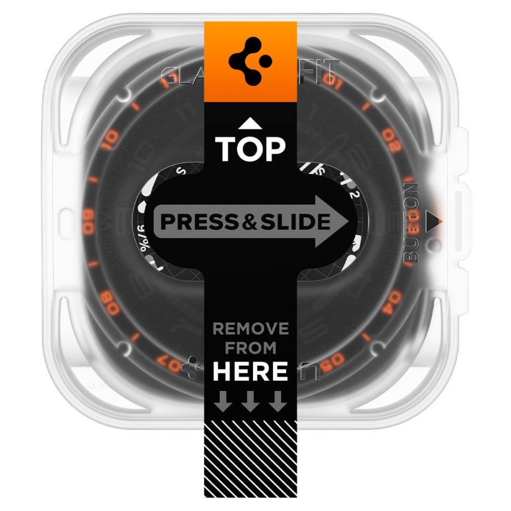 Τζάμι Προστασίας Samsung Galaxy Watch Ultra 2 47mm Spigen Glas.tR EZ Fit AC 2-Pack Clear (AGL11758) - Image 2