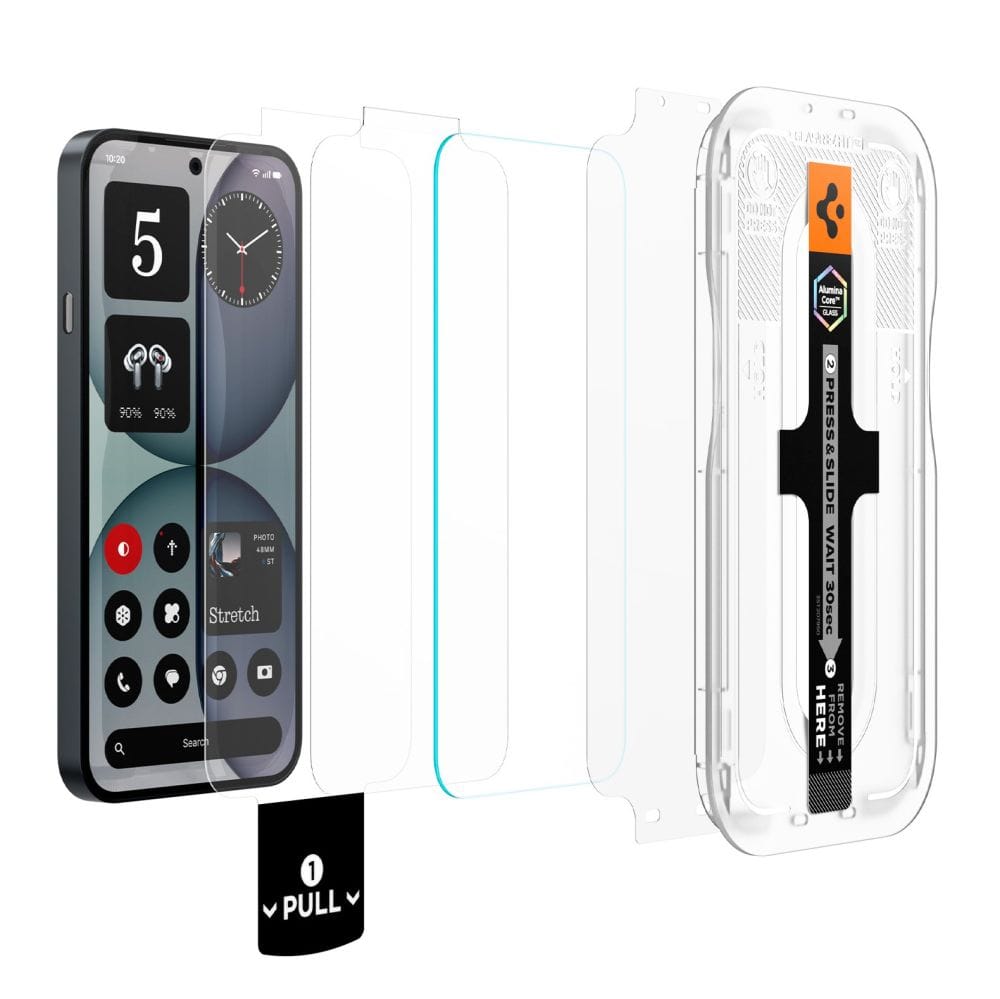 Τζάμι Προστασίας Nothing Phone 4A Spigen Glas.tR EZ Fit Pro AC HD 2-Pack Clear (AGL11682) - Image 2