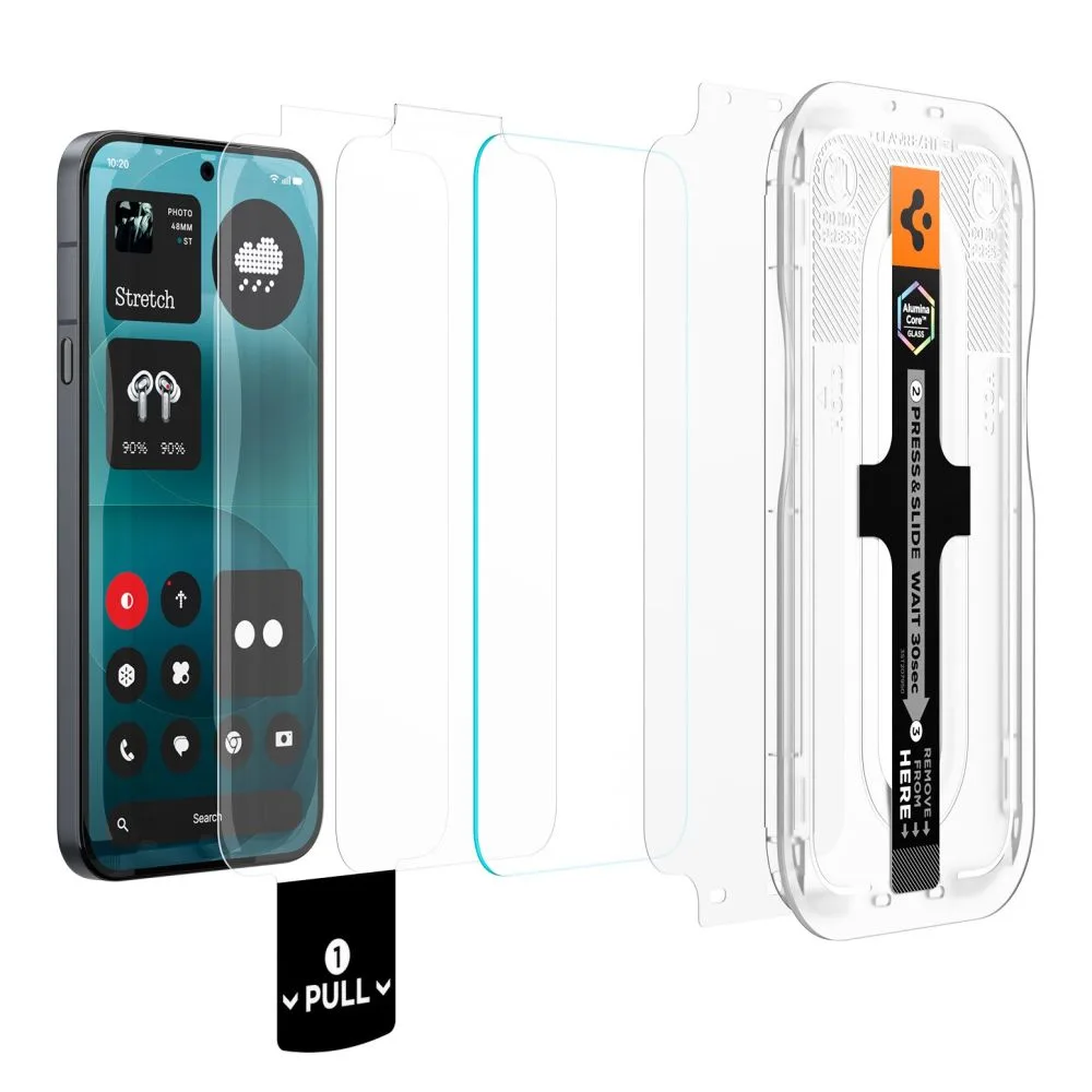 Τζάμι Προστασίας Nothing Phone 4A Pro Spigen Glas.tR EZ Fit Pro AC HD 2-Pack Clear (AGL11681) - Image 2