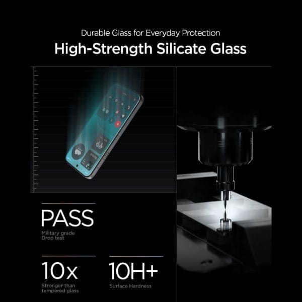 Τζάμι Προστασίας Nothing Phone 4A Pro Spigen Glas.tR EZ Fit Pro AC HD 2-Pack Clear (AGL11681) - Image 7