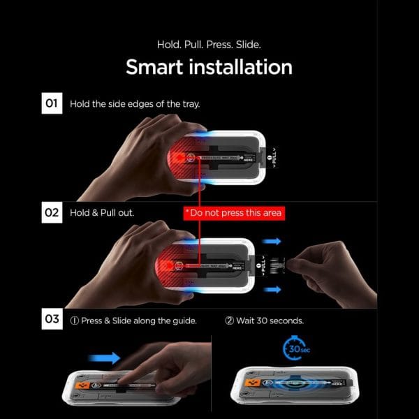 Τζάμι Προστασίας Nothing Phone 4A Pro Spigen Glas.tR EZ Fit Pro AC HD 2-Pack Clear (AGL11681) - Image 10