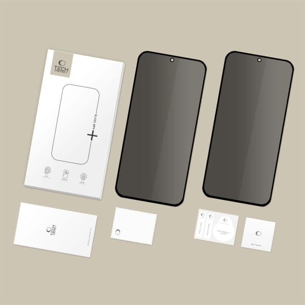 Privacy Τζάμι Προστασίας iPhone 16 Pro / 17 / 17 Pro Tech-Protect Glass Spy+ 2-Pack - Image 7