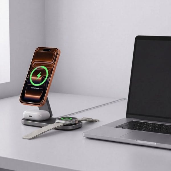 Ασύρματος Φορτιστής 3 σε 1 Tech-Protect A52 MagSafe Qi2.2 25W Μαύρος - Image 8