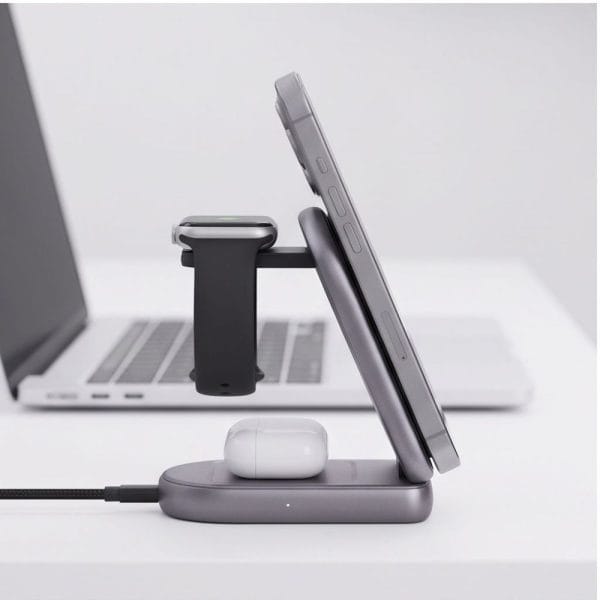 Ασύρματος Φορτιστής 3 σε 1 Tech-Protect A53 MagSafe Qi2.2 25W Dark Grey - Image 8