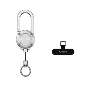 Αντικλεπτικό λουράκι κινητού Tech-Protect ATH02 UrbanLoop Silver με συρματόσχοινο 99cm
