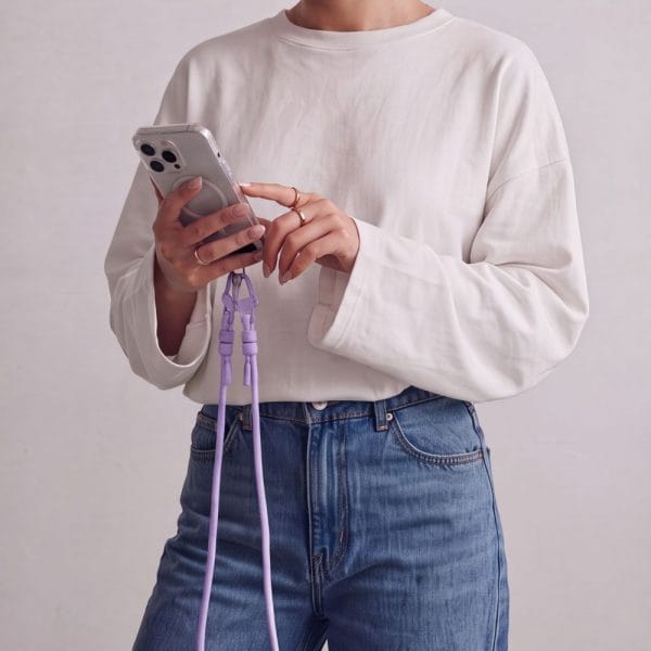 Λουράκι Κινητού Crossbody Tech-Protect C5SD Rope Lavender - Image 4